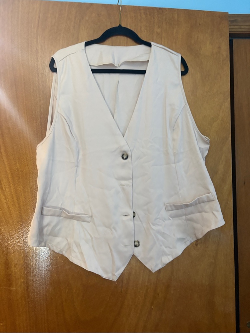 Zara Light Beige Tailored Vest
